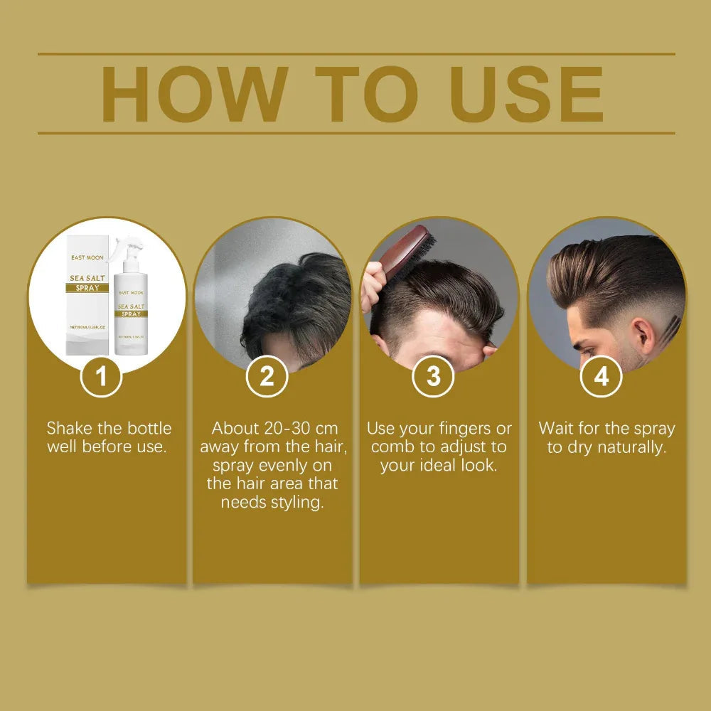Haarstyling-Spray für Männer mit Meersalz