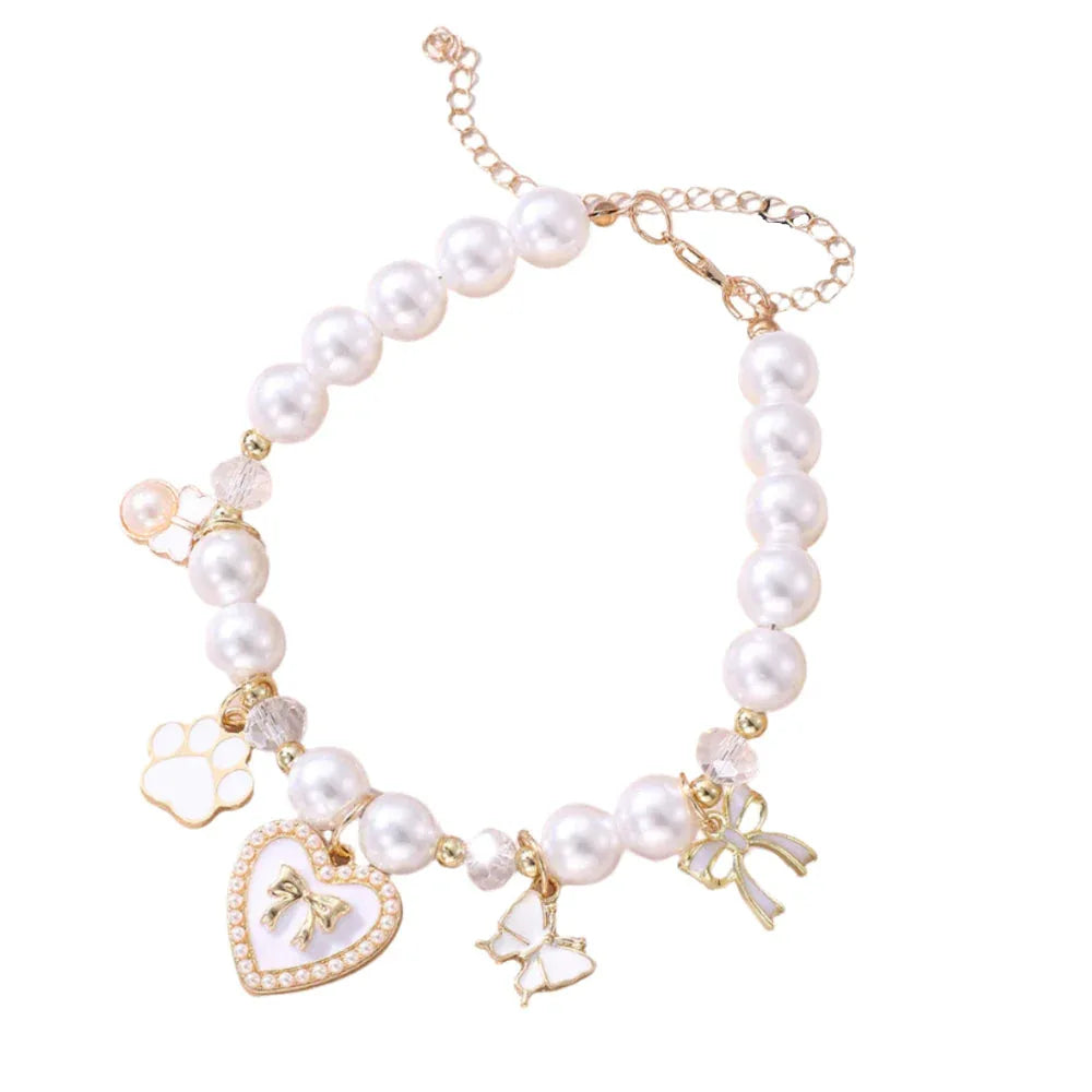 Pearl Pet Cat Dog Necklace