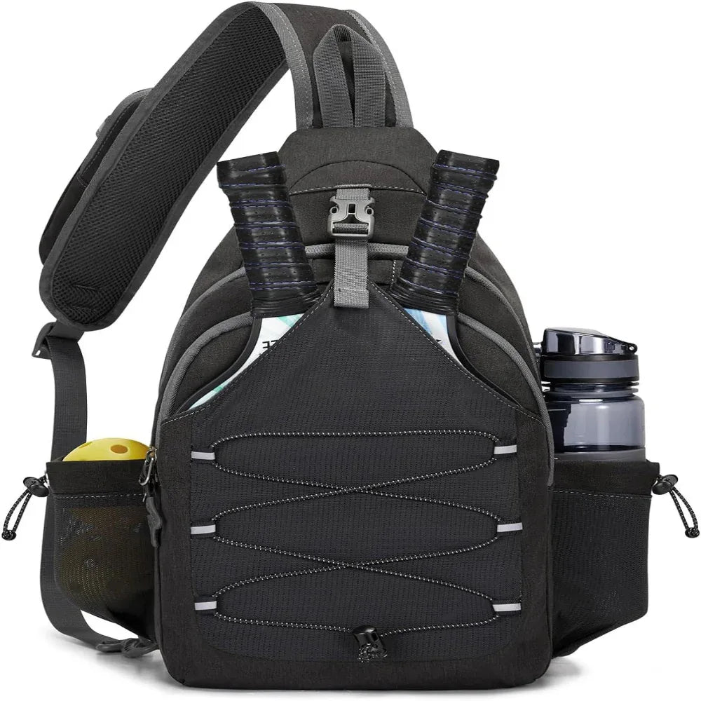 Oxford-Stoff Brusttasche für Herren und Damen, Crossbody-Tasche für Erwachsene mit großer Kapazität, Tennisschlägertasche