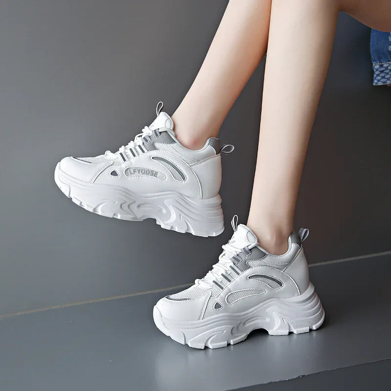 Damen Plateausneaker Mode Sportschuhe Freizeitschuhe