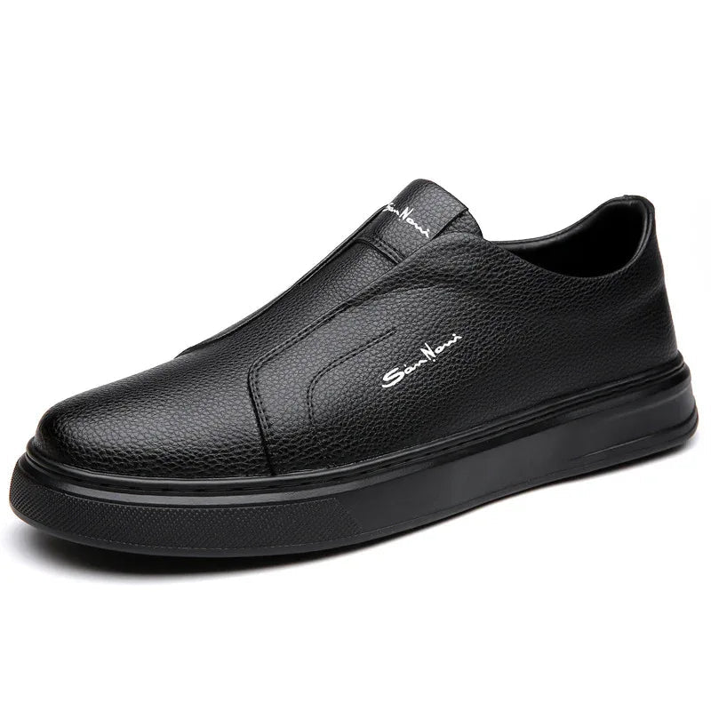 Lässige und bequeme atmungsaktive rutschfeste modische Schuhe mit weicher Sohle aus Gummi, runder Zehenpartie und flachem Absatz zum Hineinschlüpfen