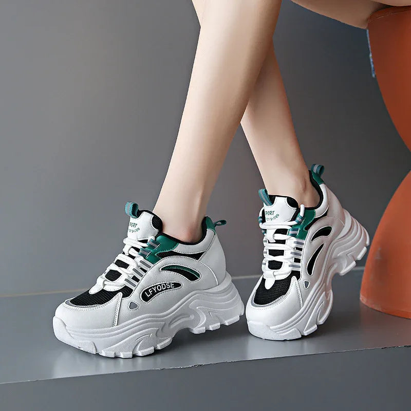 Damen Plateausneaker Mode Sportschuhe Freizeitschuhe