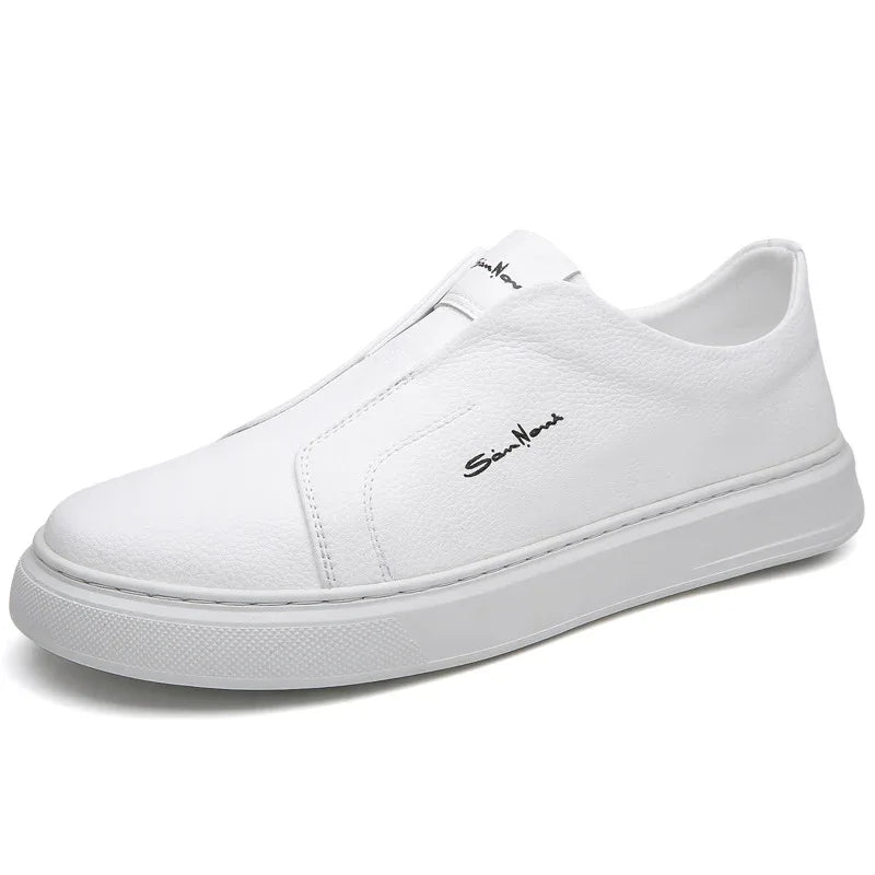 Lässige und bequeme atmungsaktive rutschfeste modische Schuhe mit weicher Sohle aus Gummi, runder Zehenpartie und flachem Absatz zum Hineinschlüpfen