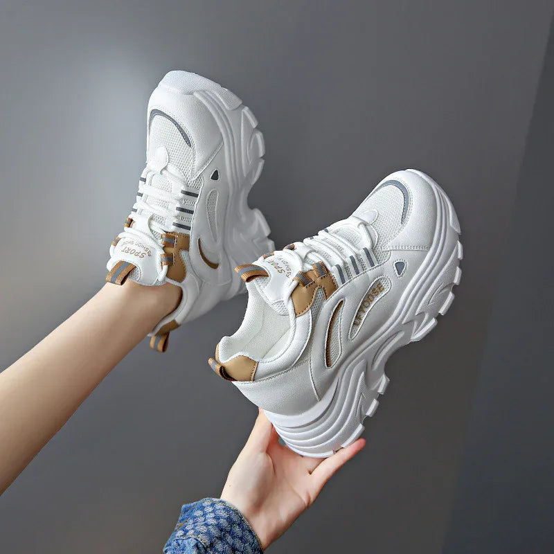 Damen Plateausneaker Mode Sportschuhe Freizeitschuhe