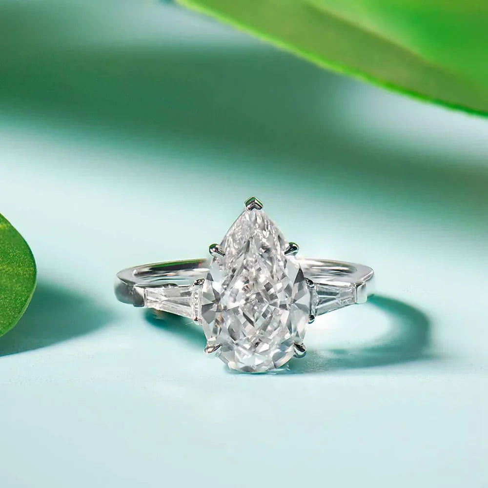 S925 Sterling Silber Platinbeschichteter Ring