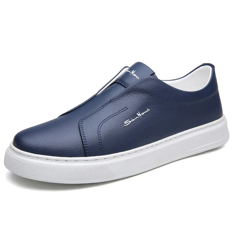 Lässige und bequeme atmungsaktive rutschfeste modische Schuhe mit weicher Sohle aus Gummi, runder Zehenpartie und flachem Absatz zum Hineinschlüpfen