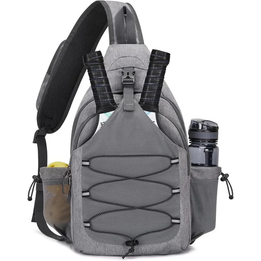 Oxford-Stoff Brusttasche für Herren und Damen, Crossbody-Tasche für Erwachsene mit großer Kapazität, Tennisschlägertasche