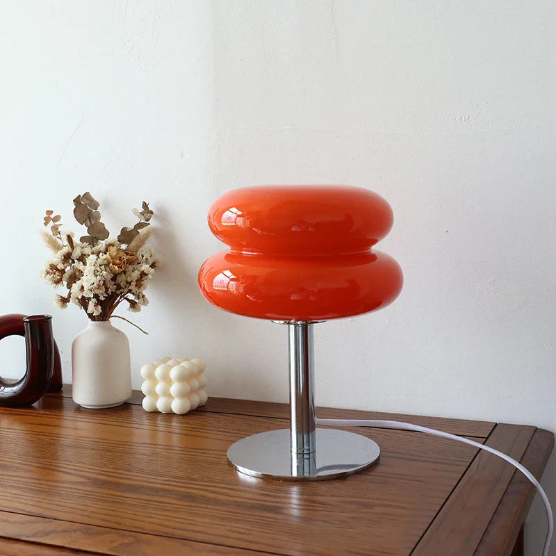 Macaron Glas-Tischleuchte