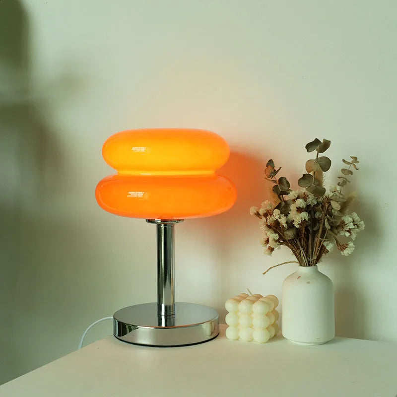 Macaron Glas-Tischleuchte