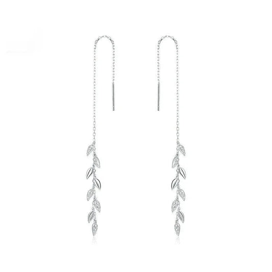 Glänzende 925er Sterlingsilber Ohrringe Damen Mode