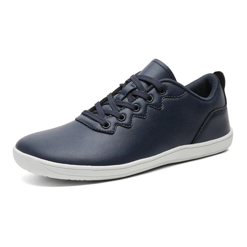 Outdoor-Sneaker, niedriger Schnitt, Schnürverschluss, Lederoberfläche, Freizeitschuhe