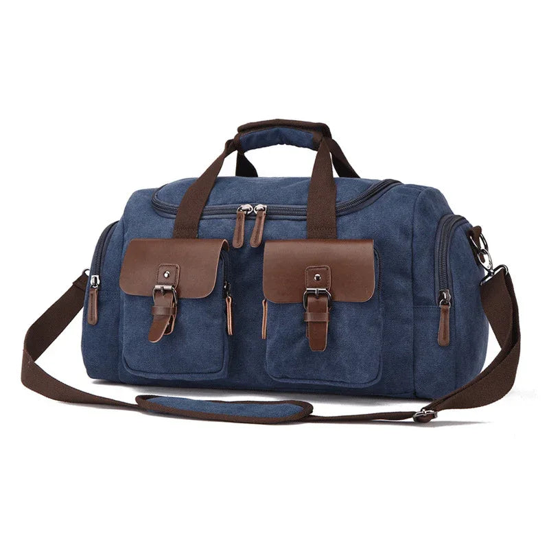 Retro Canvas Reise-Umhängetasche für Damen und Herren