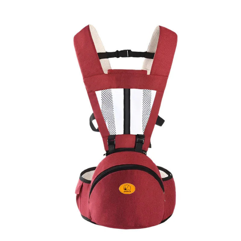 Bequeme, ergonomische Babytragen mit verstellbaren Gurten und großer Bauchtasche für Säuglinge und Kinder von 0-36 Monaten, Unisex