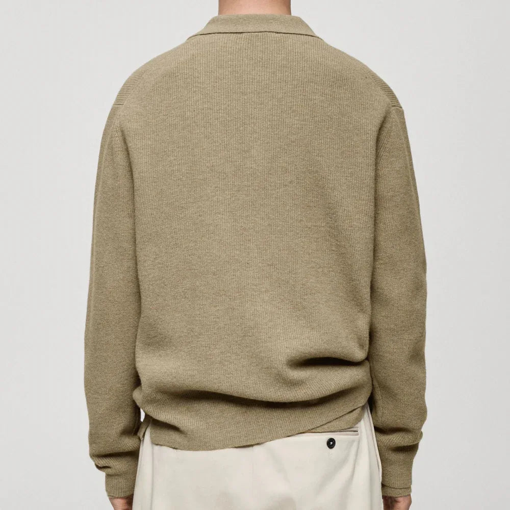 Herren-Freizeitpullover in Uni-Farben