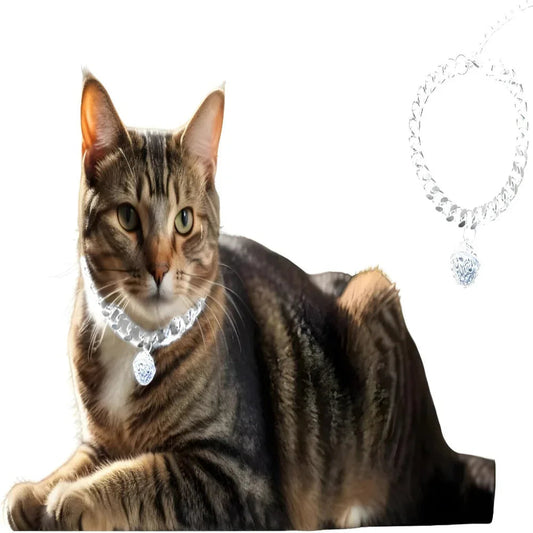 Goldene Katzenhalskette mit Glöckchen, leichtes Metallhalsband für langanhaltenden Gebrauch, verstellbarer Schmuck für Katzen und Hunde
