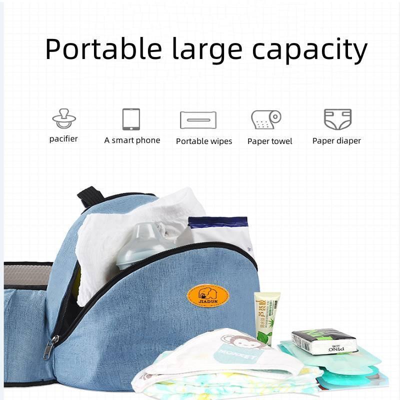 Bequeme, ergonomische Babytragen mit verstellbaren Gurten und großer Bauchtasche für Säuglinge und Kinder von 0-36 Monaten, Unisex