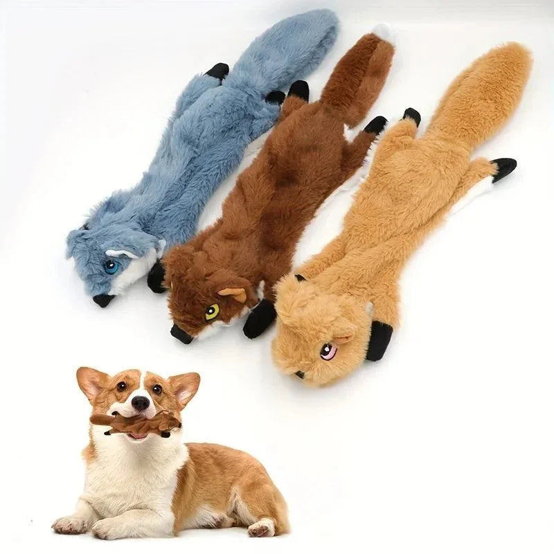 Beißfeste, sprachfähige Plüschfüchse, Eichhörnchen, Wölfe, Hundekauspielzeug, Haustierbedarf
