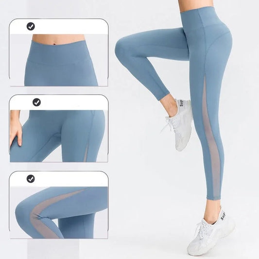 Po-straffende Workout-Leggings Strumpfhosen für Damen Nahtlose High-Waist Yoga Hosen