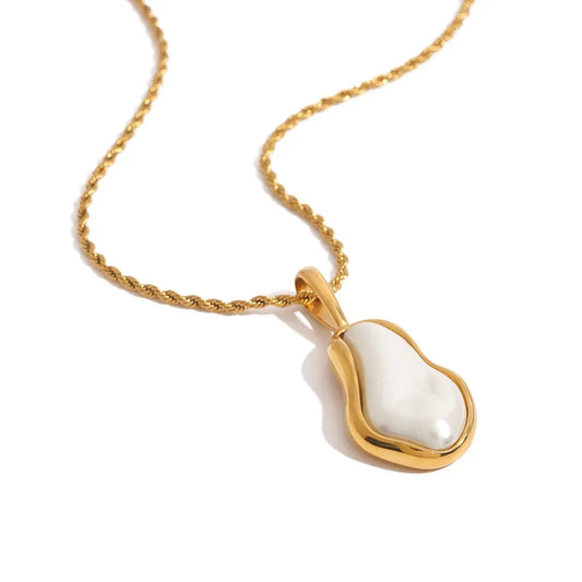 Edelstahl-Perlenkette für Damen