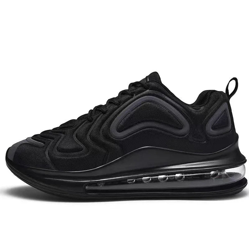 Casual Air Cushion Schwarz Schuhe Herren Outdoor Atmungsaktiv Schnürsenkel Sneakers Laufschuhe Sportschuhe