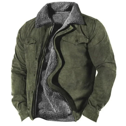 Legere, locker sitzende, warme Herrenjacke