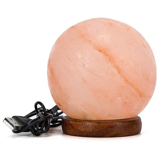 Bunte runde Kugel USB-Salzlampe