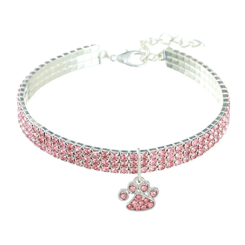 Haustierhalskette mit Diamanten für Katzen und Hunde