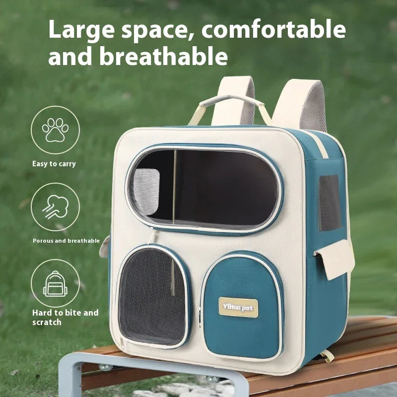 Bequemer Rucksack-Ausflugs-Haustier-Trolley-Tasche für Katzen und Hunde
