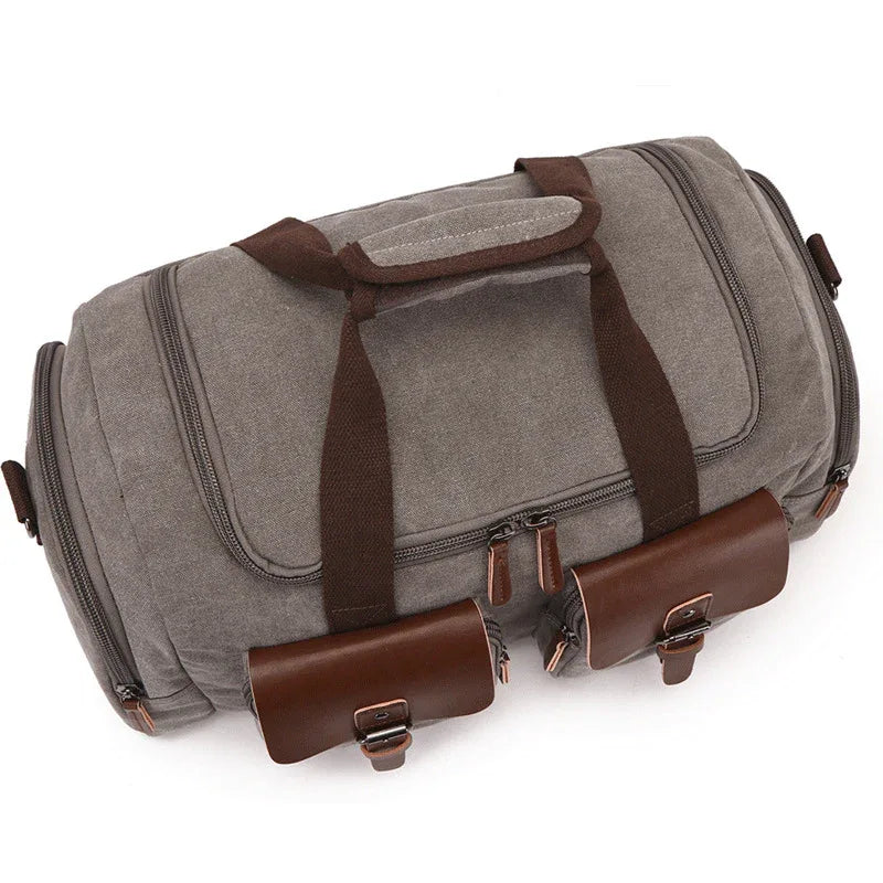 Retro Canvas Reise-Umhängetasche für Damen und Herren