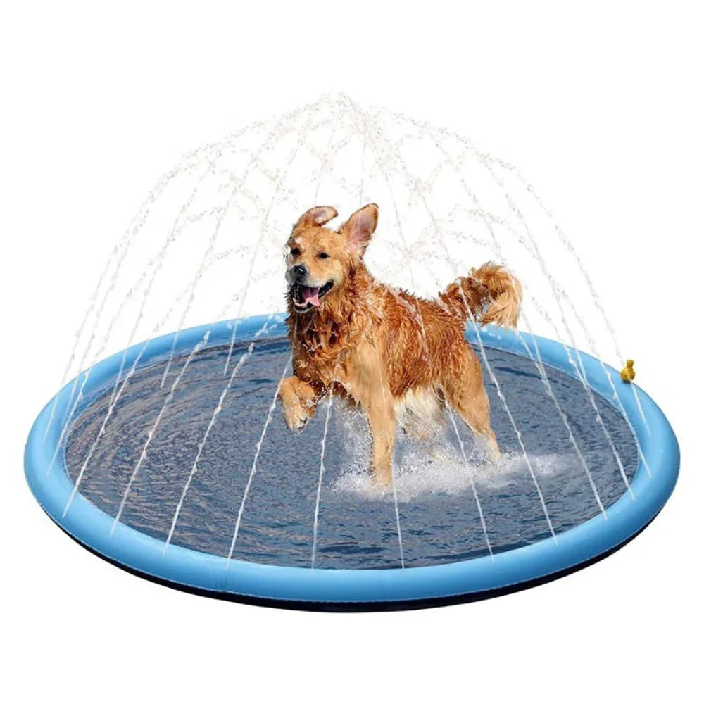 Hundesprenger Outdoor Spielzeug Hundeschwimmmatte Anti-Rutsch-Hundebecken Planschbecken