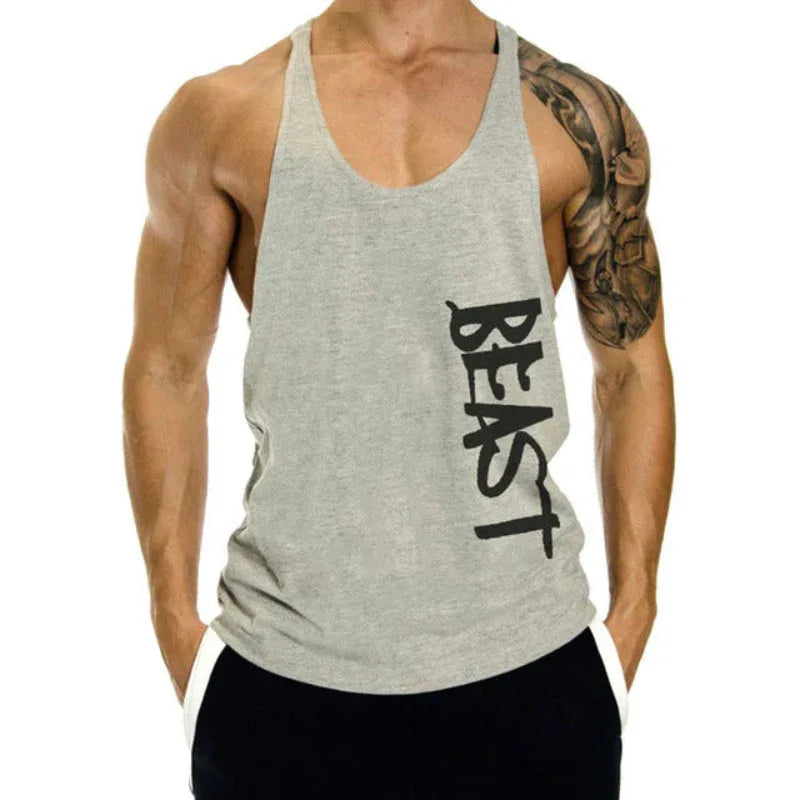 Gym Lockere Freizeit Muskel Sportweste Herren I-Form Tank Top Atmungsaktives ärmelloses T-Shirt