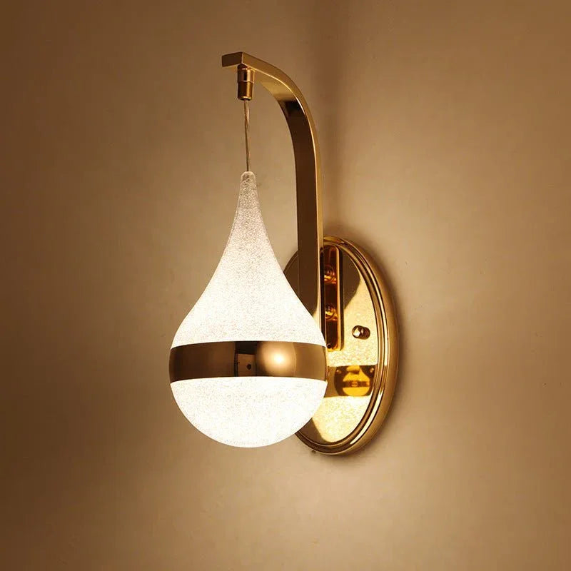Tropfenförmige LED-Wandnachttischlampe für das Schlafzimmer