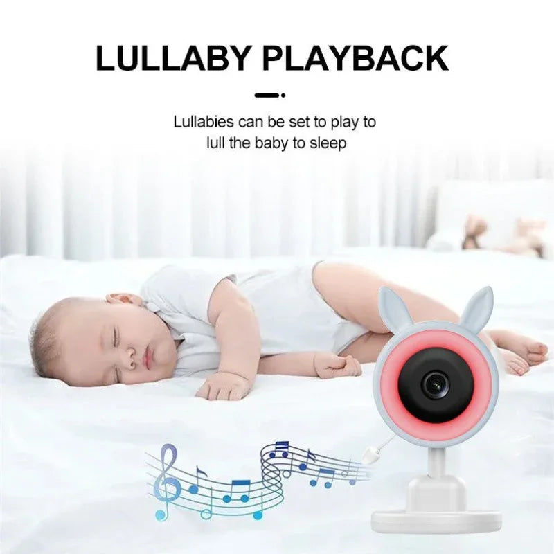 Babyphone mit VOX-Modus Nachtsicht Vollfarbe Licht-Ton-Alarm Intelligente Überwachungskamera