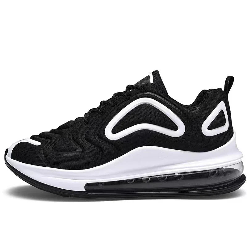 Casual Air Cushion Schwarz Schuhe Herren Outdoor Atmungsaktiv Schnürsenkel Sneakers Laufschuhe Sportschuhe