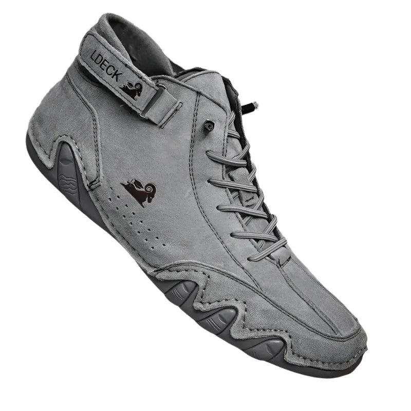 Herren-Stiefeletten Herbst Winter Wildleder Klettverschluss Schuhe Mode Schnürsneaker