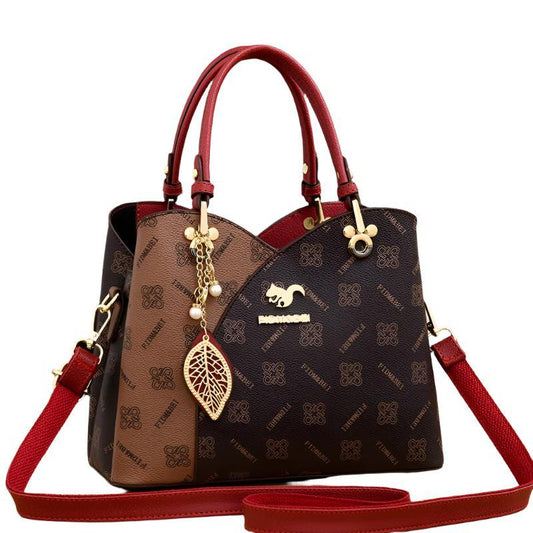 Elegante PU-Lederhandtasche mit Schulterriemen