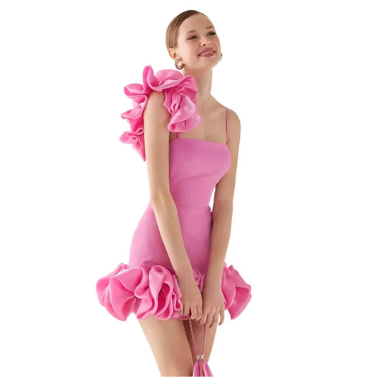 Europäische und amerikanische Damenbekleidung Plissiertes Kleid