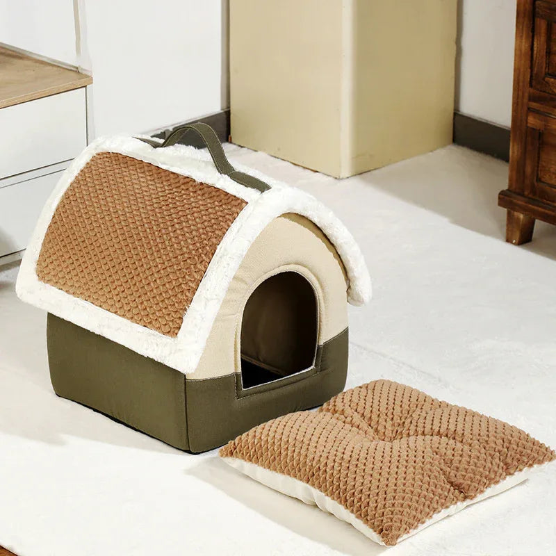Faltbares Haustier-Katzen-Hundehaus Zwinger Sofa Bett Matte für kleine und mittelgroße Hunde, Katzen und andere Haustiere ähnlicher Größe