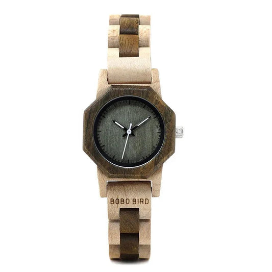 Mode Retro Einfach Damen Armbanduhr aus Holz