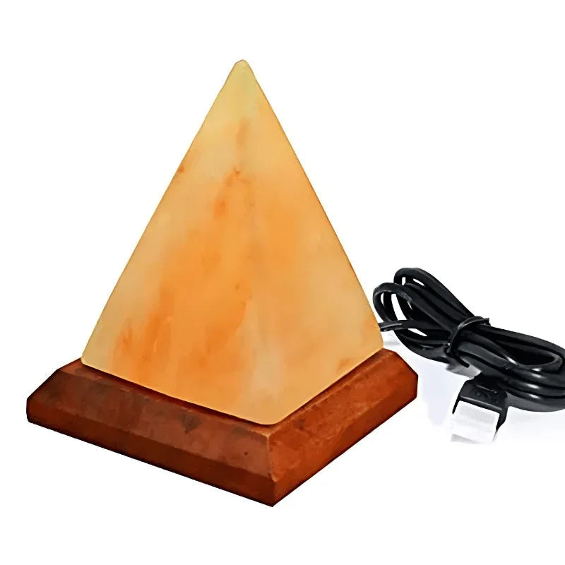 Himalaya Kristall USB-Stecker Kreative Pyramidenförmige Salzlampe