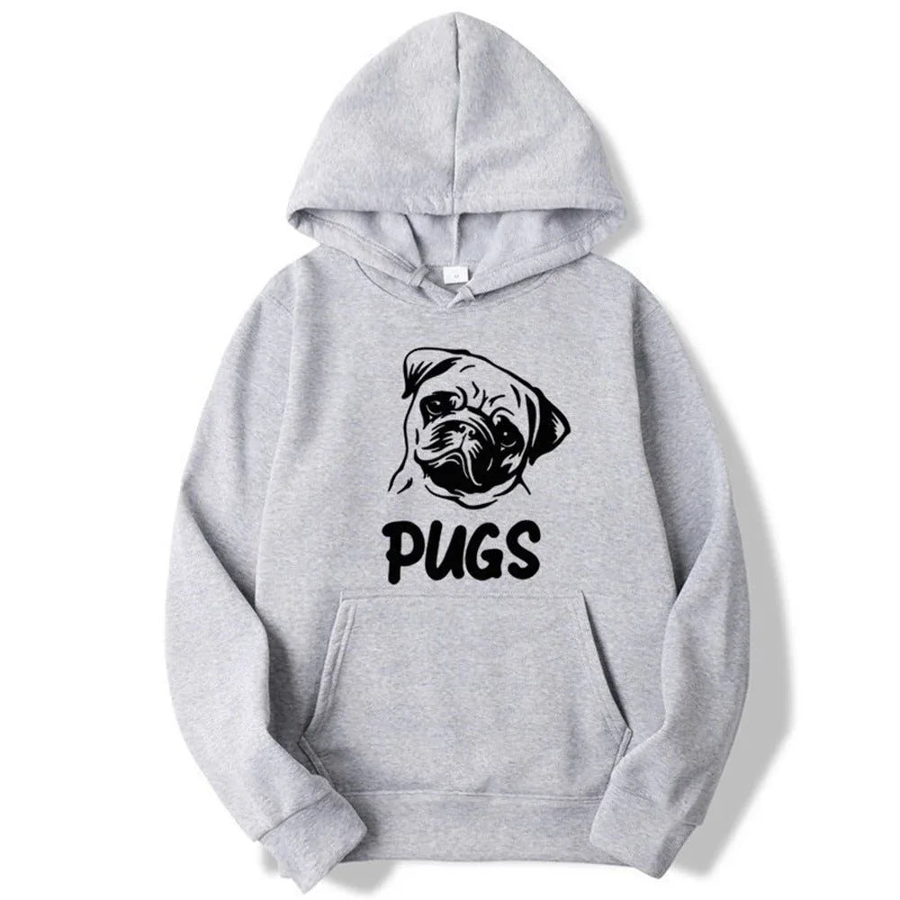 Hip Hop Mops Bedruckter Unisex Hoodie
