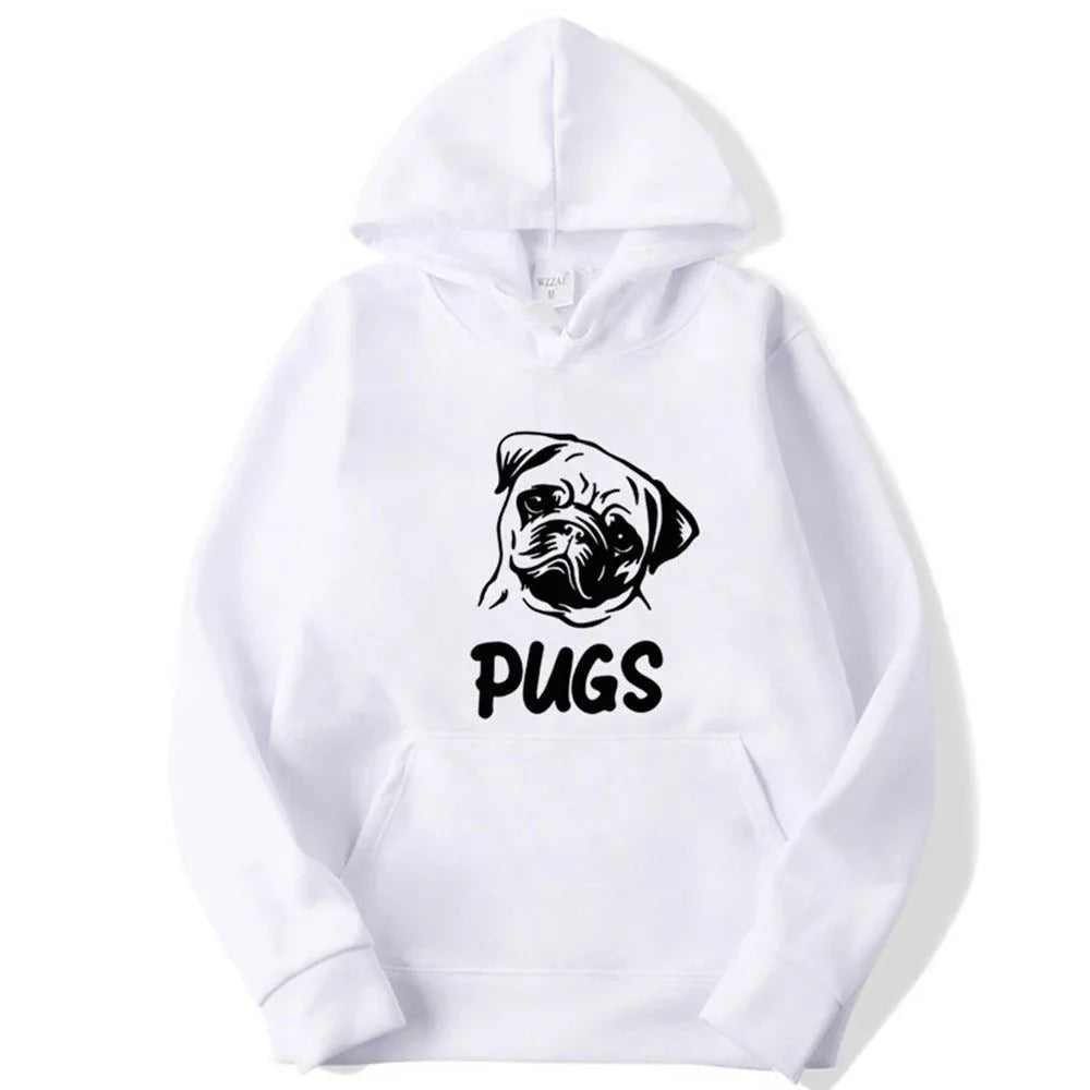 Hip Hop Mops Bedruckter Unisex Hoodie