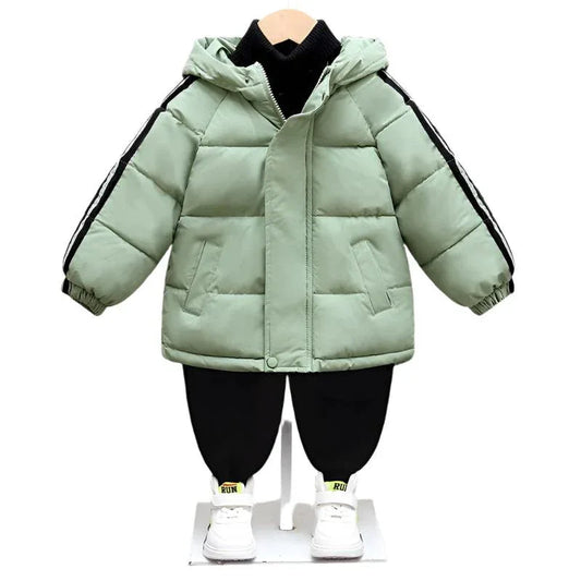 Kapuzen-Warme Dicke Winterjacke Für Jungen