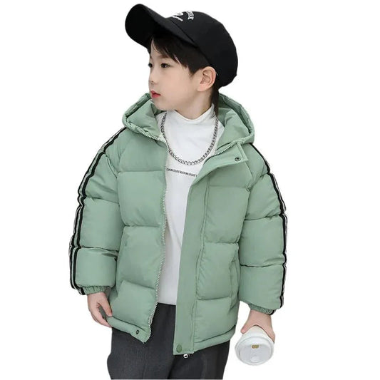 Kapuzen-Warme Dicke Winterjacke Für Jungen