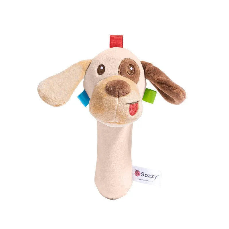 Interactive Animal Plush Rattle Toys For Kids Babies