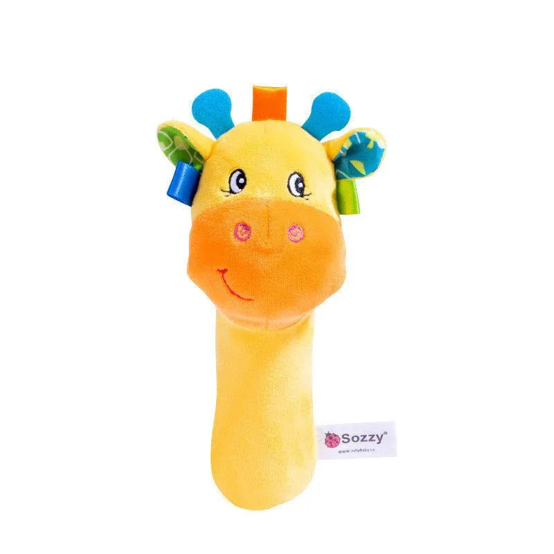 Interactive Animal Plush Rattle Toys For Kids Babies