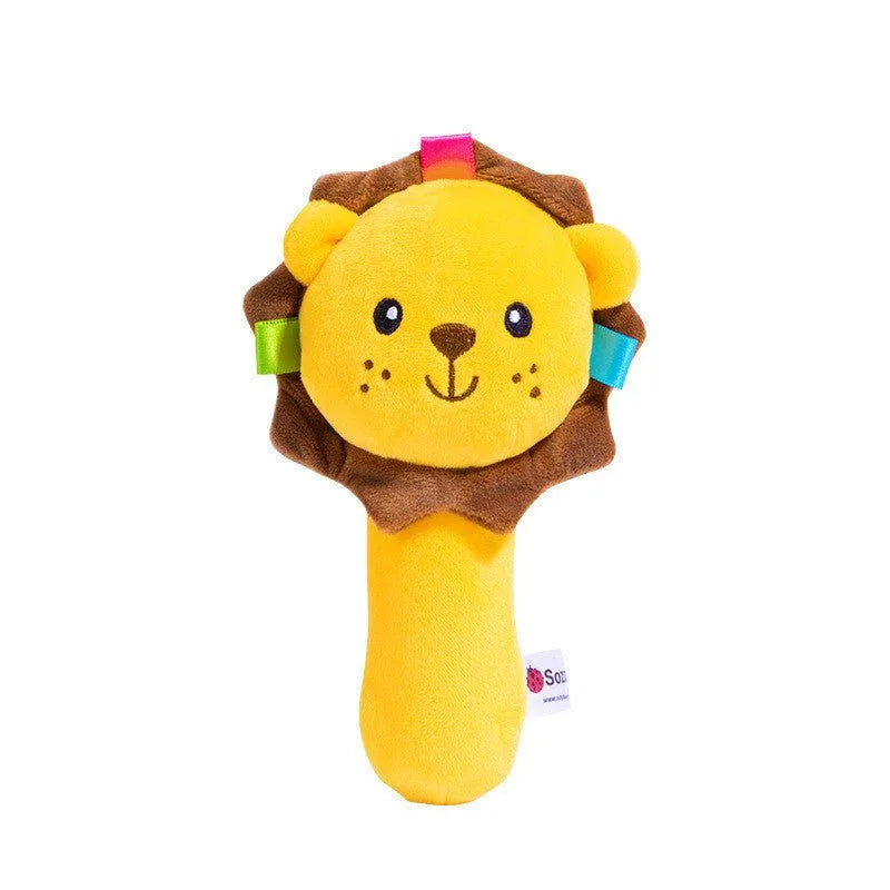Interactive Animal Plush Rattle Toys For Kids Babies