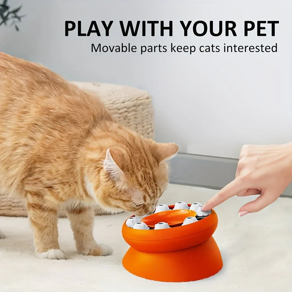 Interaktives Puzzle für Katzen, Futterspender-Spielzeug für Haustiere