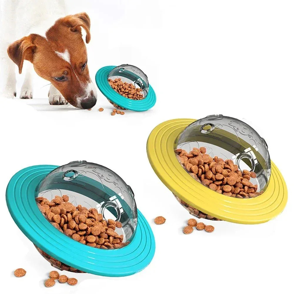 Undichte, langsam fressende Frisbee-Futterspender für Hunde und Haustiere