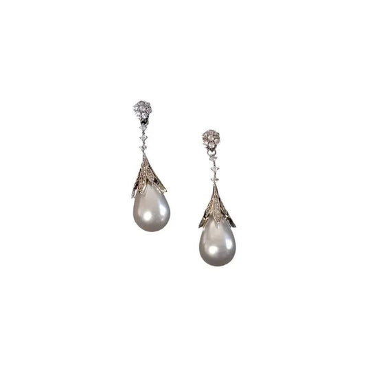 Leichte Luxus-High-End-Perlenohrringe